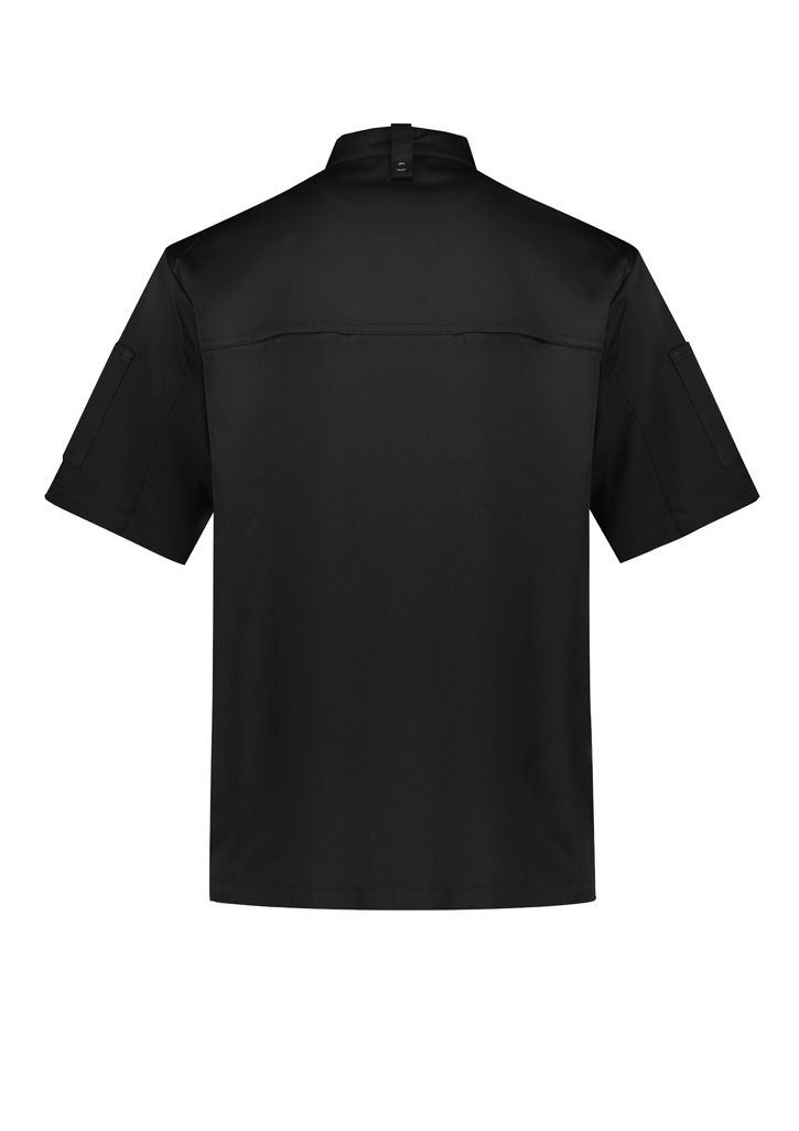 Mens Zest Short Sleeve Chef Jacket - Image 3