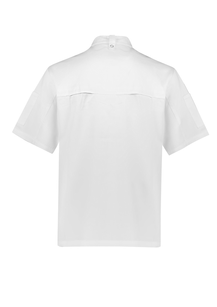 Mens Zest Short Sleeve Chef Jacket - Image 8