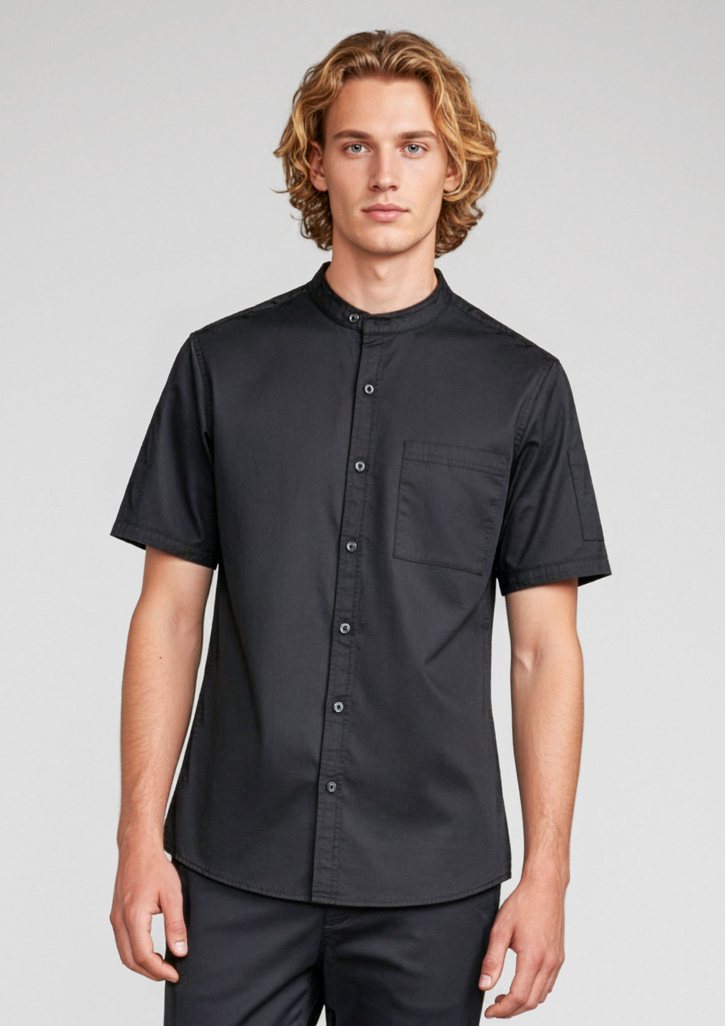 Mens Salsa Short Sleeve Chef Shirt - Image 6