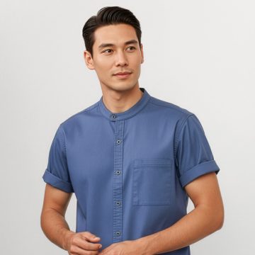 Mens Salsa Short Sleeve Chef Shirt