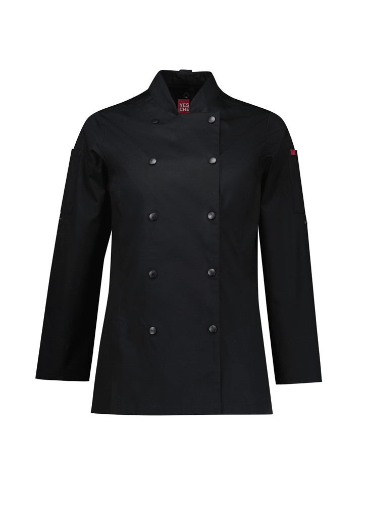 Womens Gusto Long Sleeve Chef Jacket - Image 8