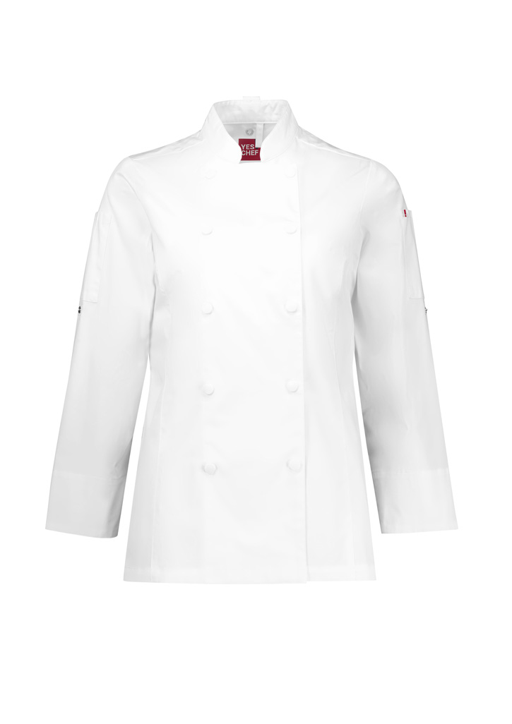 Womens Gusto Long Sleeve Chef Jacket - Image 4