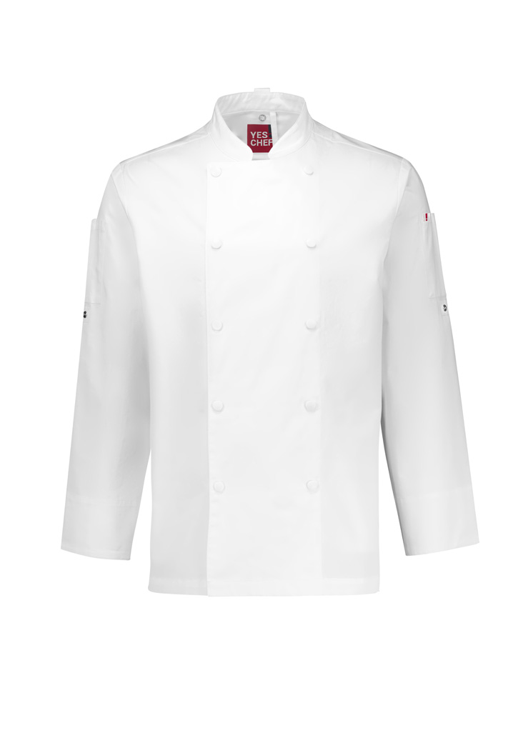 Mens Gusto Long Sleeve Chef Jacket - Image 3