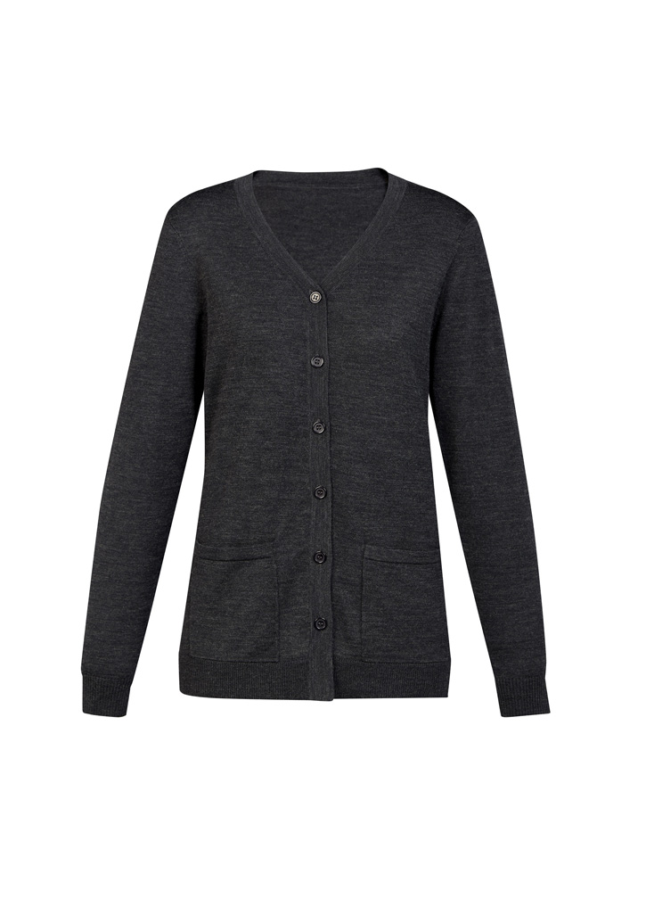 Womens Button Front Knit Cardigan - Image 6