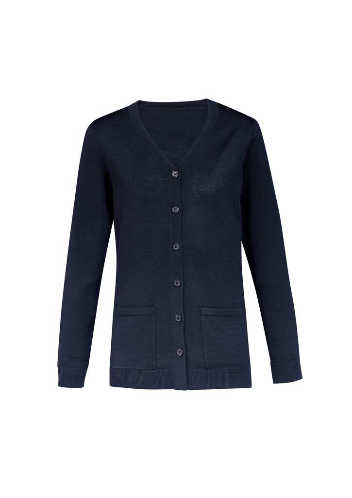 Womens Button Front Knit Cardigan - Image 8