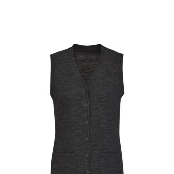 Womens Button Front Knit Vest