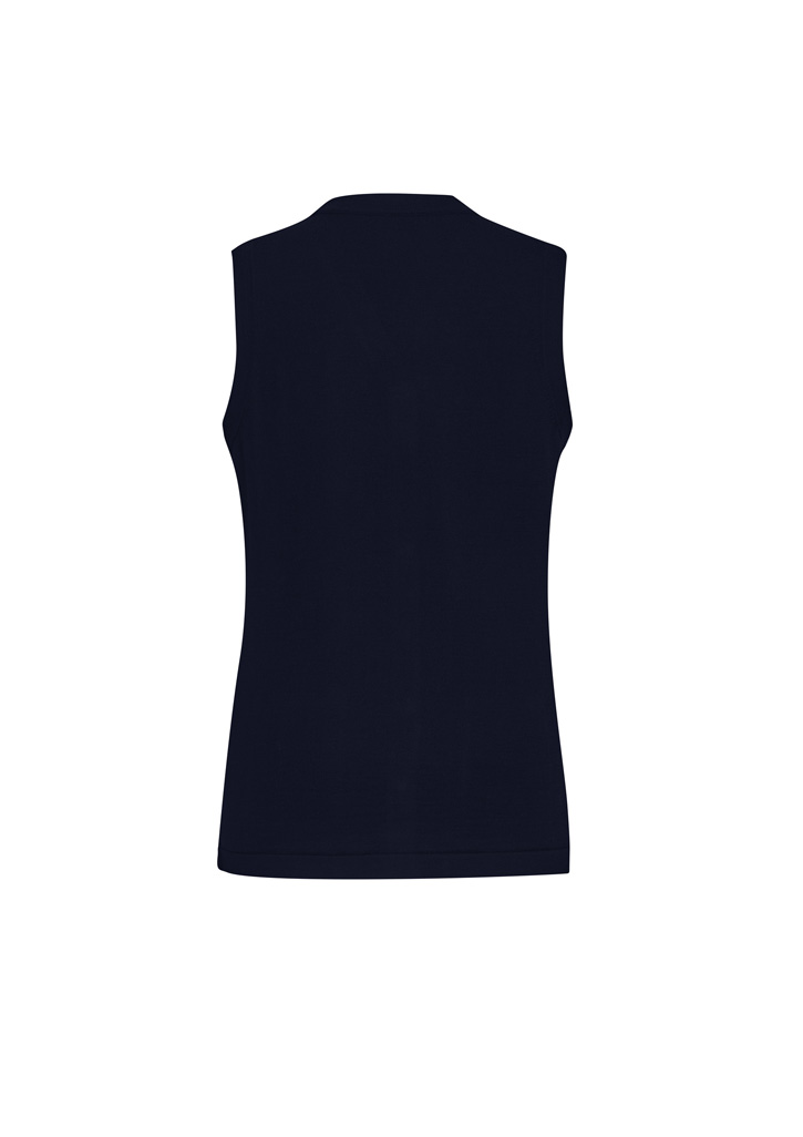 Womens Button Front Knit Vest - Image 6