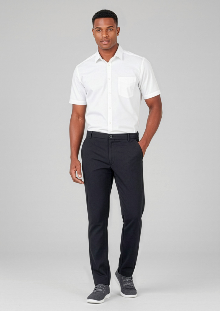 Mens Comfort Waist Flat Front Pant - Image 5