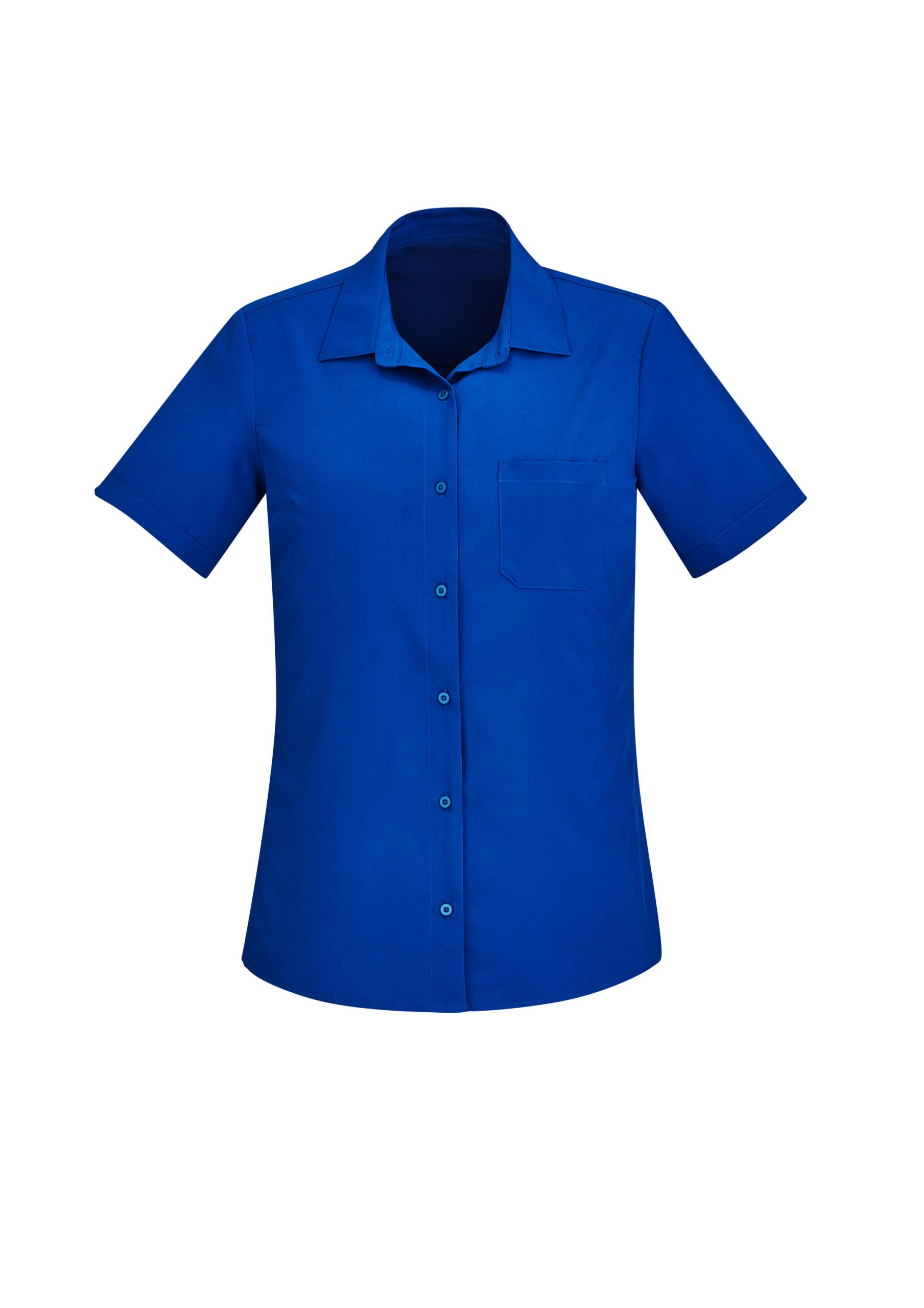 Womens Florence Plain Short Sleeve Shirt - Image 2