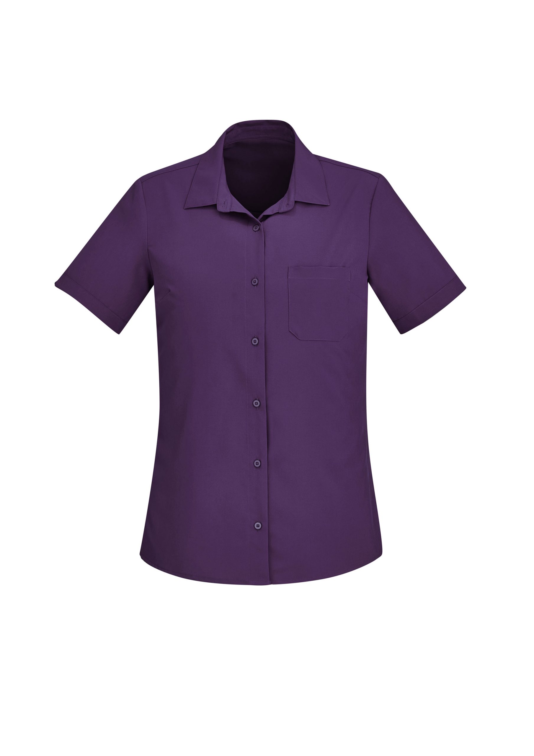 Womens Florence Plain Short Sleeve Shirt - Image 14