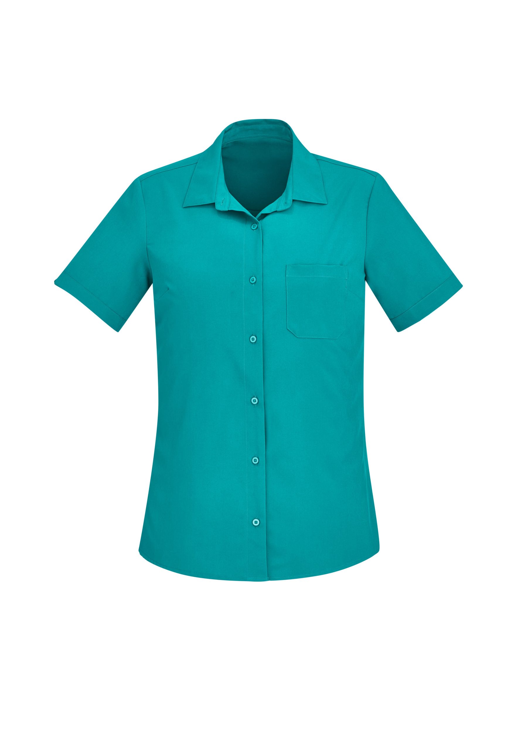Womens Florence Plain Short Sleeve Shirt - Image 5