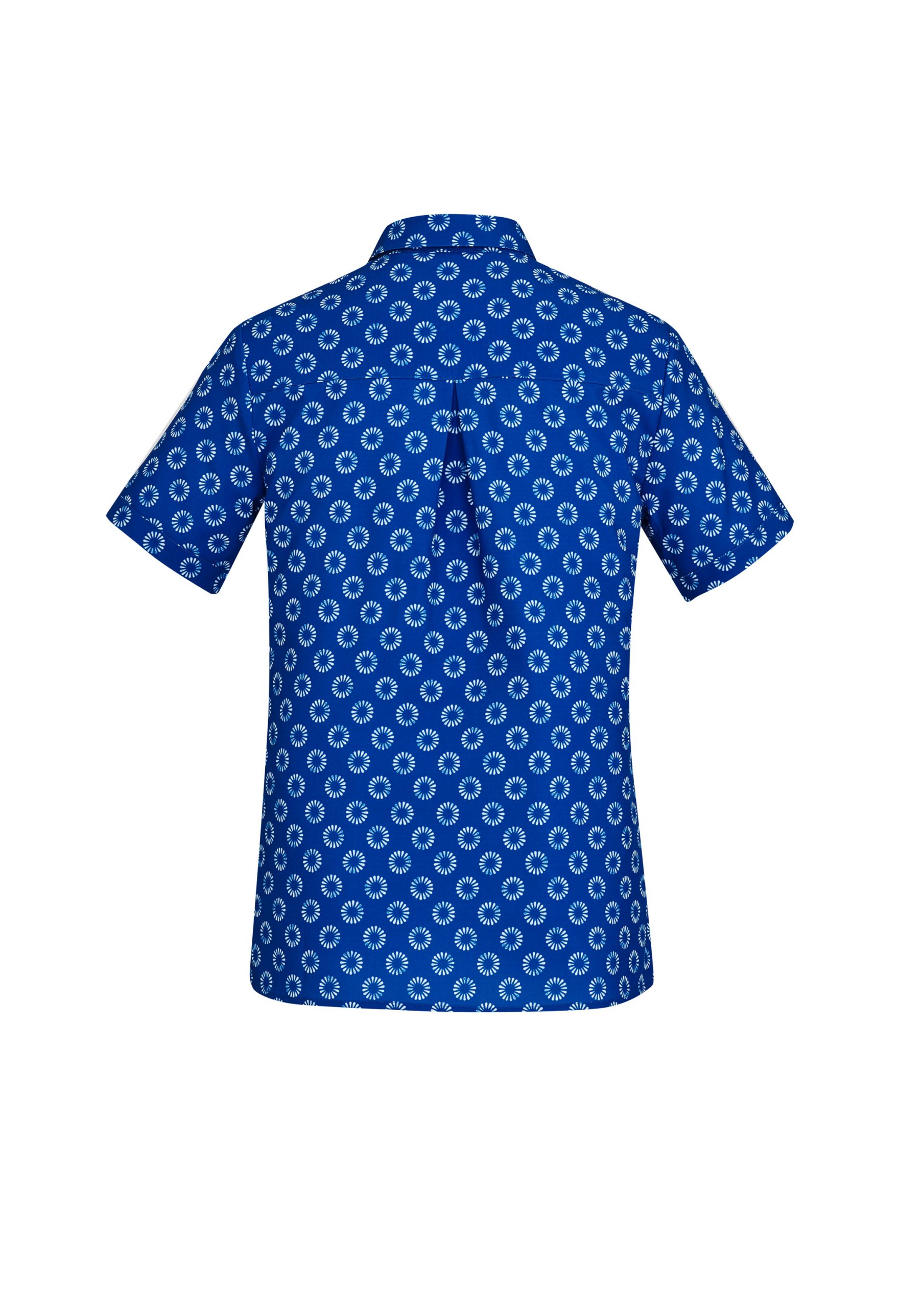 Womens Florence Daisy Print Short Sleeve Shirt - Image 3