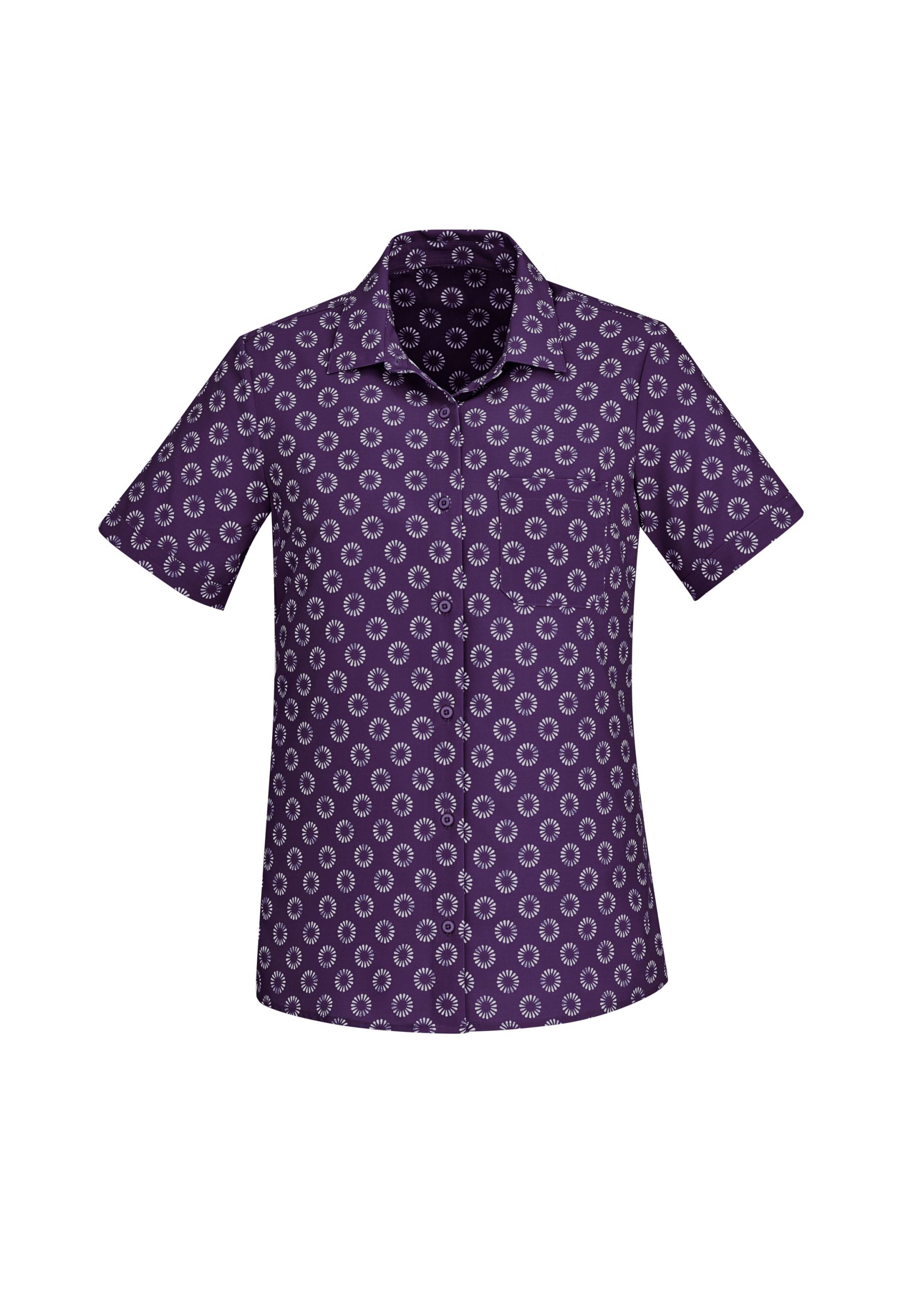 Womens Florence Daisy Print Short Sleeve Shirt - Image 13