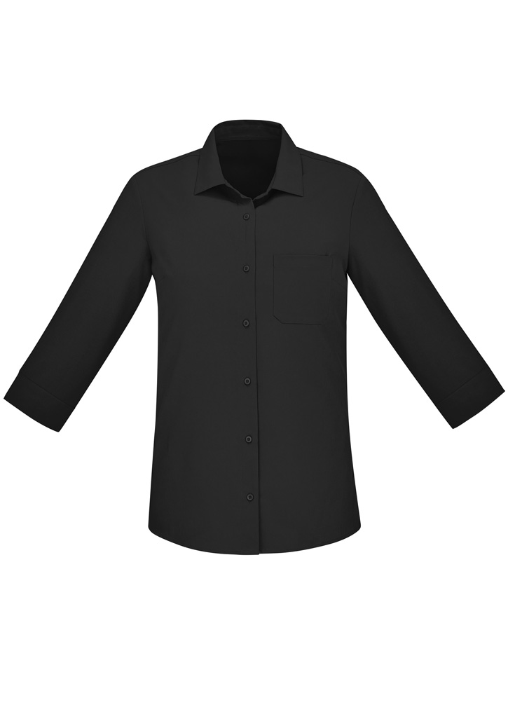 Womens Florence Plain 3/4 Sleeve Shirt - Image 4