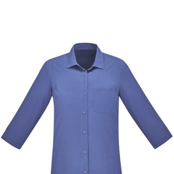 Womens Florence Plain 3/4 Sleeve Shirt- Clearance
