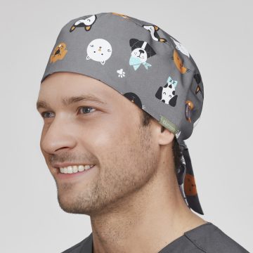 Unisex Printed Scrub Cap