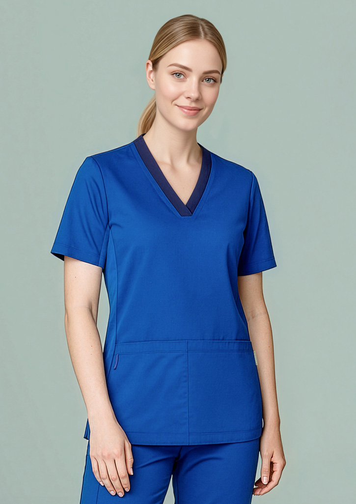 Womens Riley Stretch Scrub Top