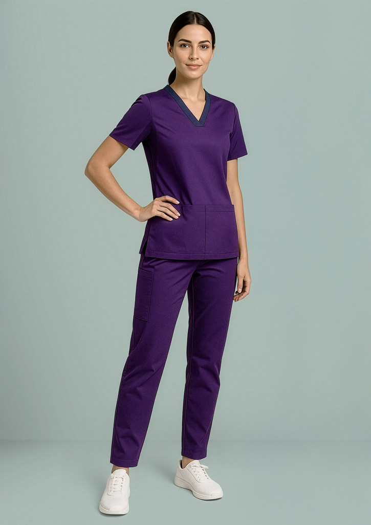 Womens Riley Stretch Scrub Top - Image 14