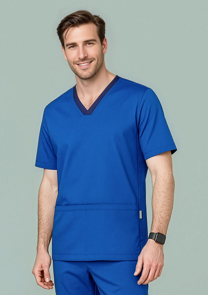 Mens Riley Stretch Scrub Top - Image 4