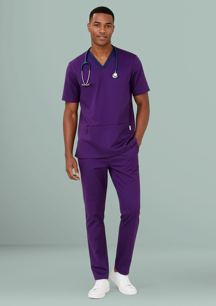 Mens Riley Stretch Scrub Top - Image 14