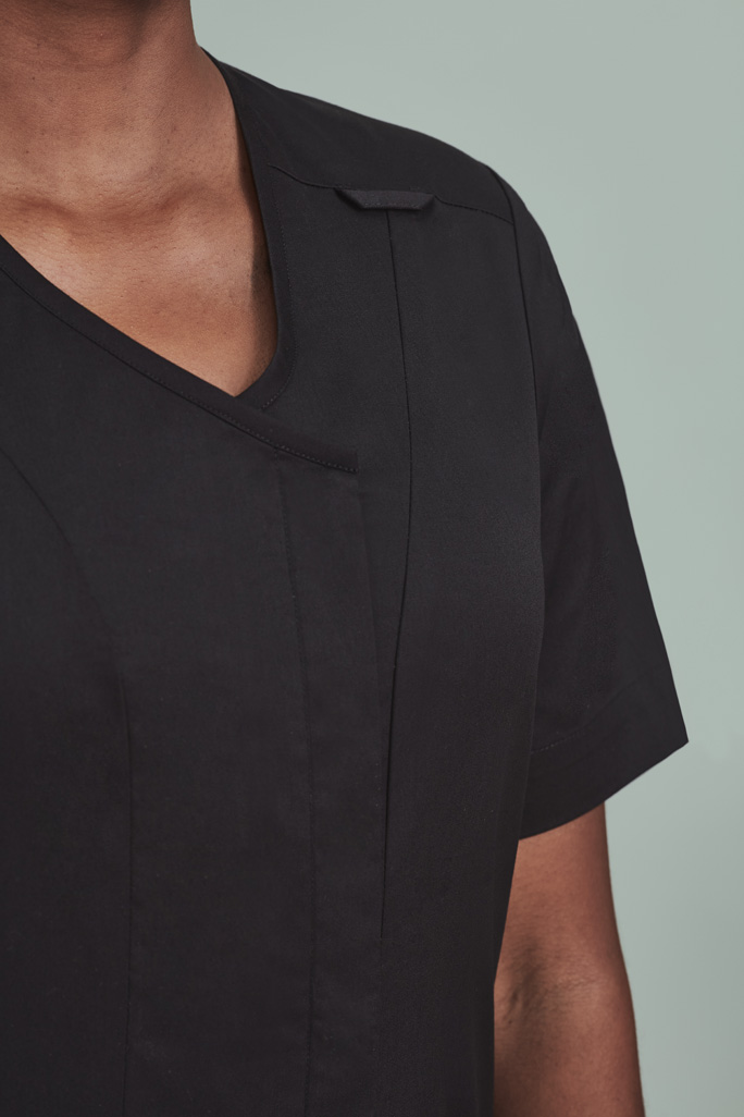 Womens Parks Zip Front Crossover Scrub Top - Image 11