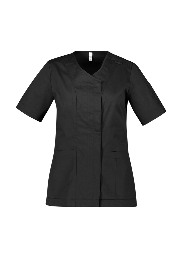 Womens Parks Zip Front Crossover Scrub Top - Image 13