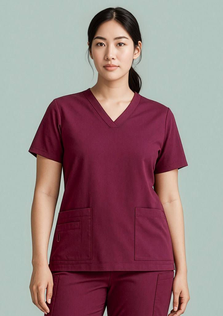 Womens Avery V-Neck Scrub Top - Image 2