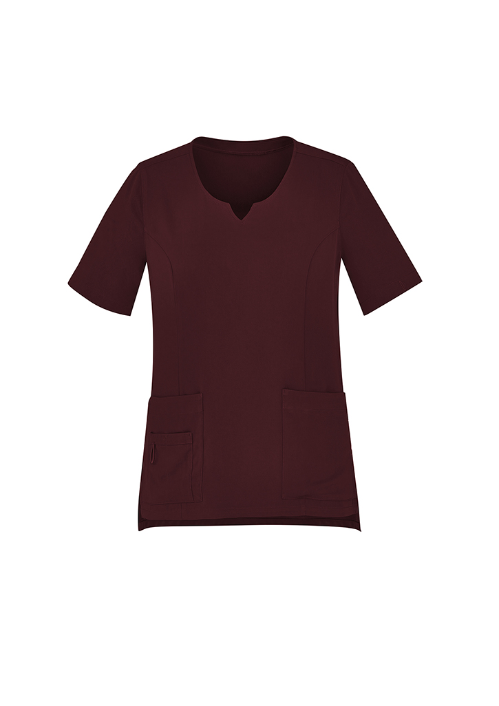 Womens Avery Round Neck Scrub Top - Image 2