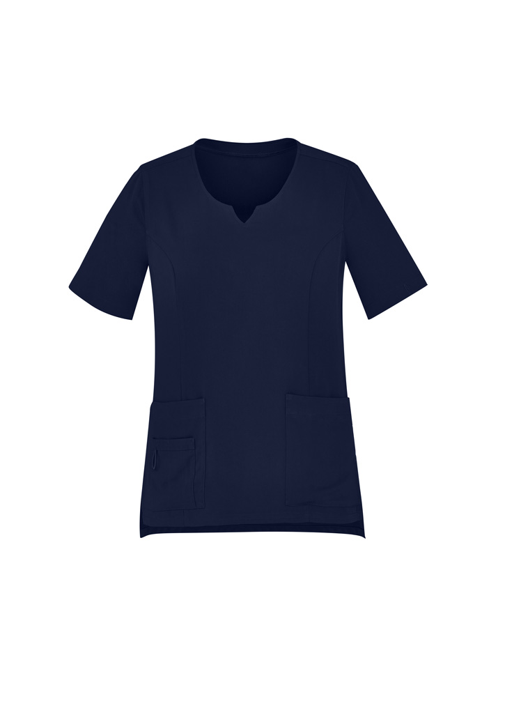 Womens Avery Round Neck Scrub Top - Image 8