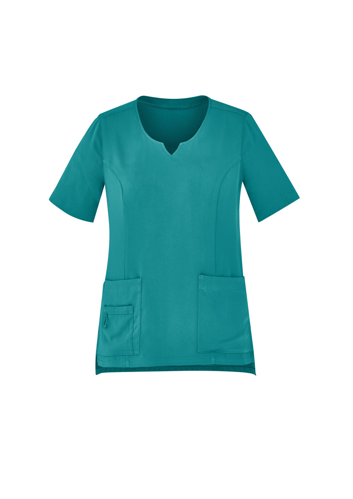 Womens Avery Round Neck Scrub Top - Image 17