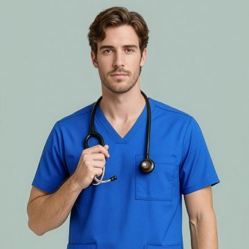 Mens Avery V-Neck Scrub Top