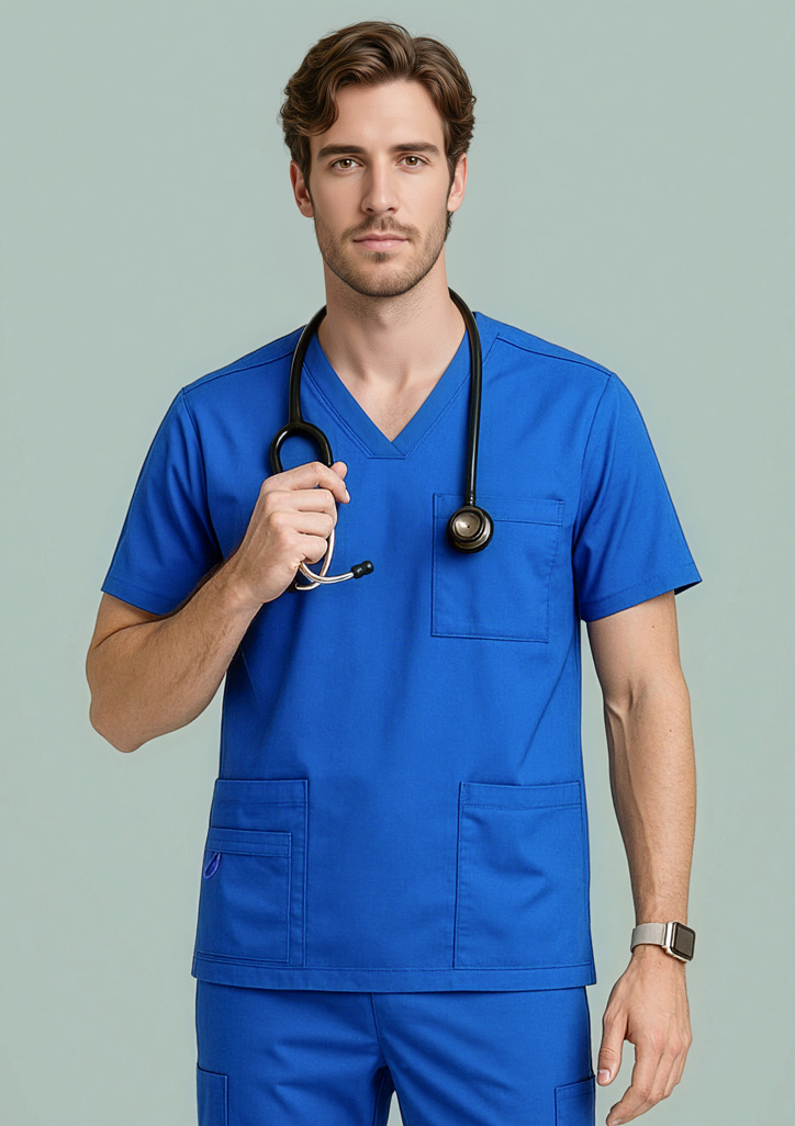Mens Avery V-Neck Scrub Top