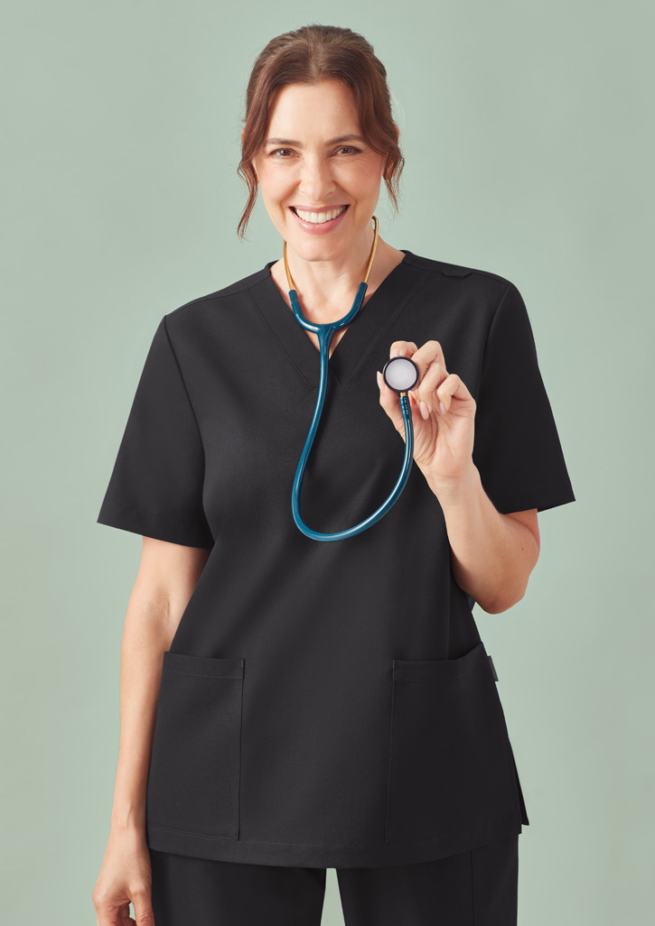 Womens Pulse V-Neck Scrub Top - Image 22