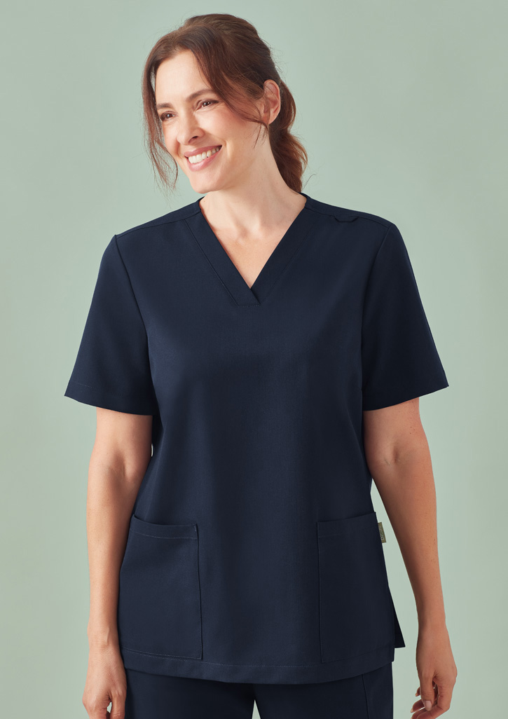 Womens Pulse V-Neck Scrub Top - Image 2
