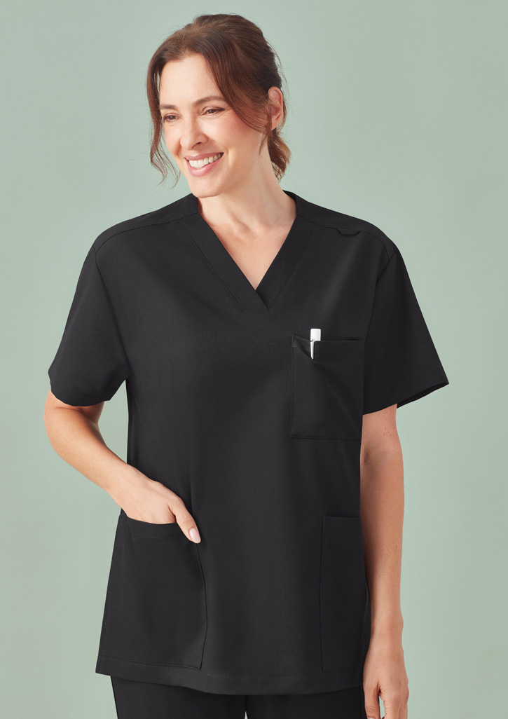 Unisex Pulse V-Neck Scrub Top - Image 13