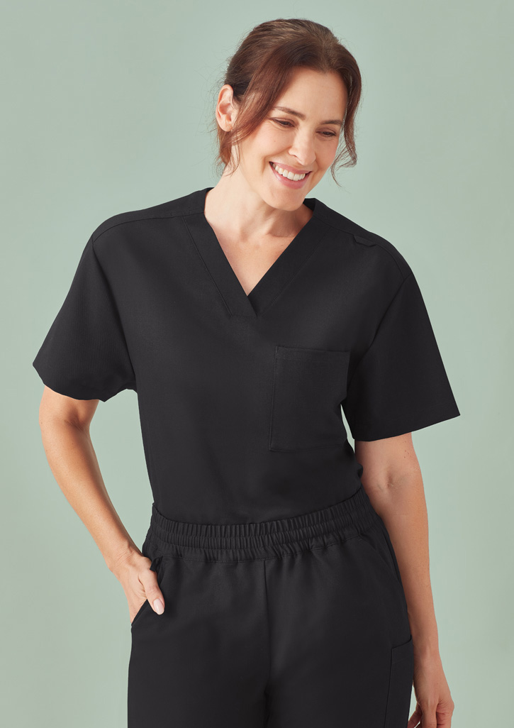 Unisex Pulse V-Neck Scrub Top - Image 14