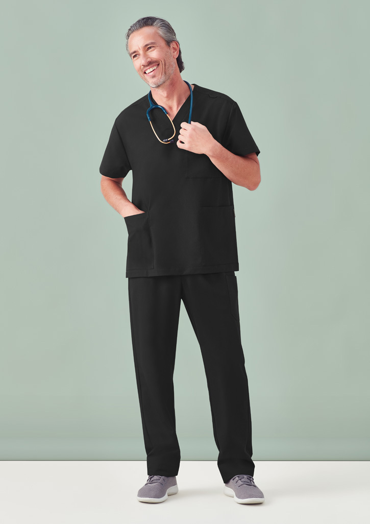 Unisex Pulse V-Neck Scrub Top - Image 19