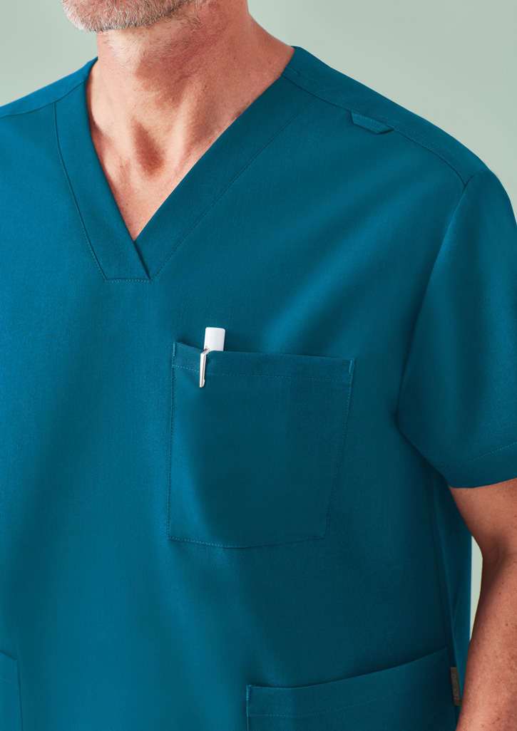 Unisex Pulse V-Neck Scrub Top - Image 26