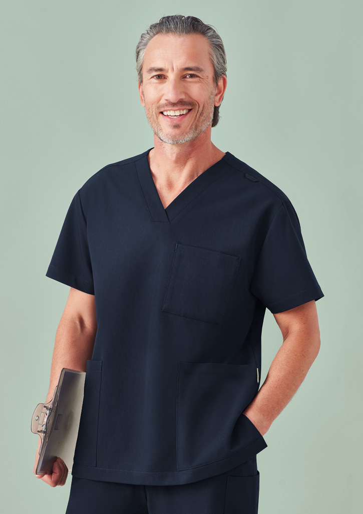 Unisex Pulse V-Neck Scrub Top - Image 2