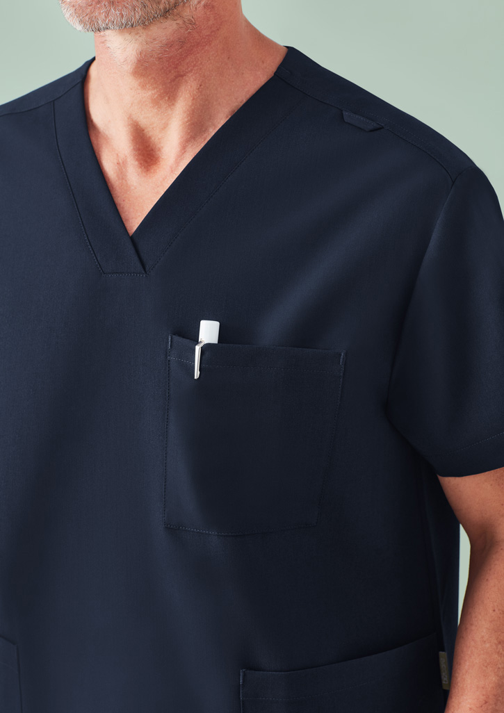 Unisex Pulse V-Neck Scrub Top - Image 3