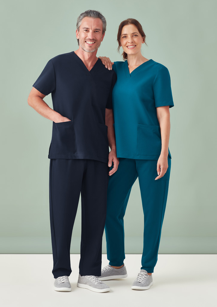 Unisex Pulse V-Neck Scrub Top - Image 8