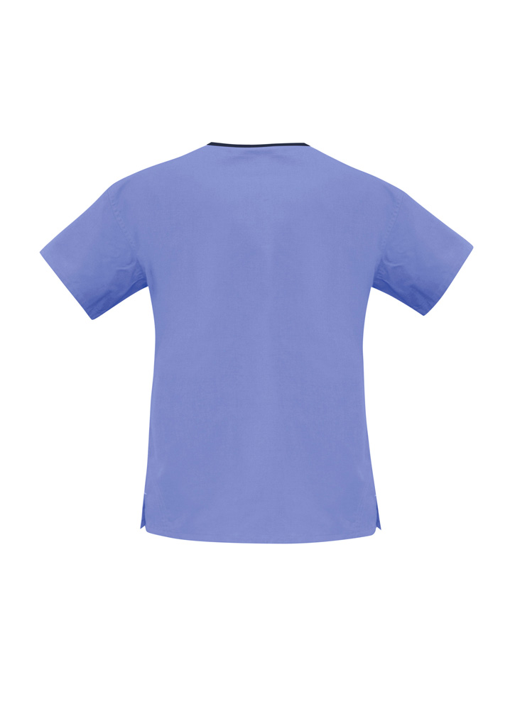 Classic Womens Contrast Crossover Scrub Top - Image 13