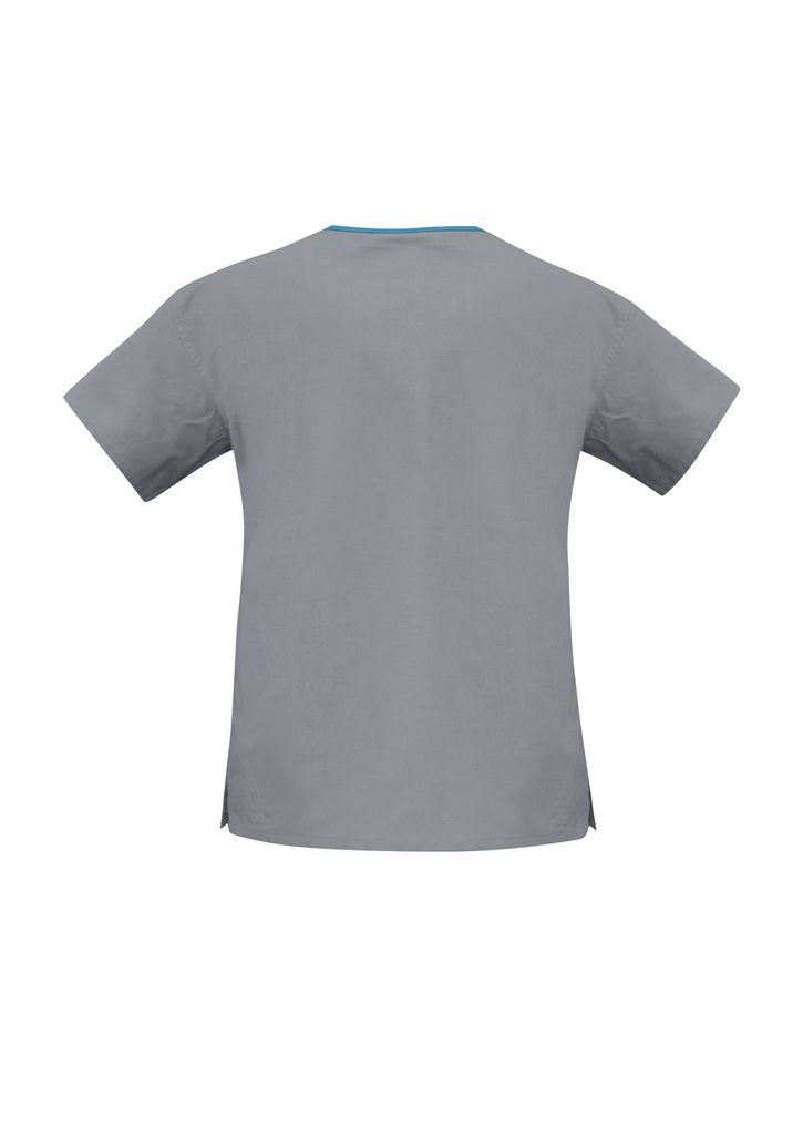 Classic Womens Contrast Crossover Scrub Top - Image 10
