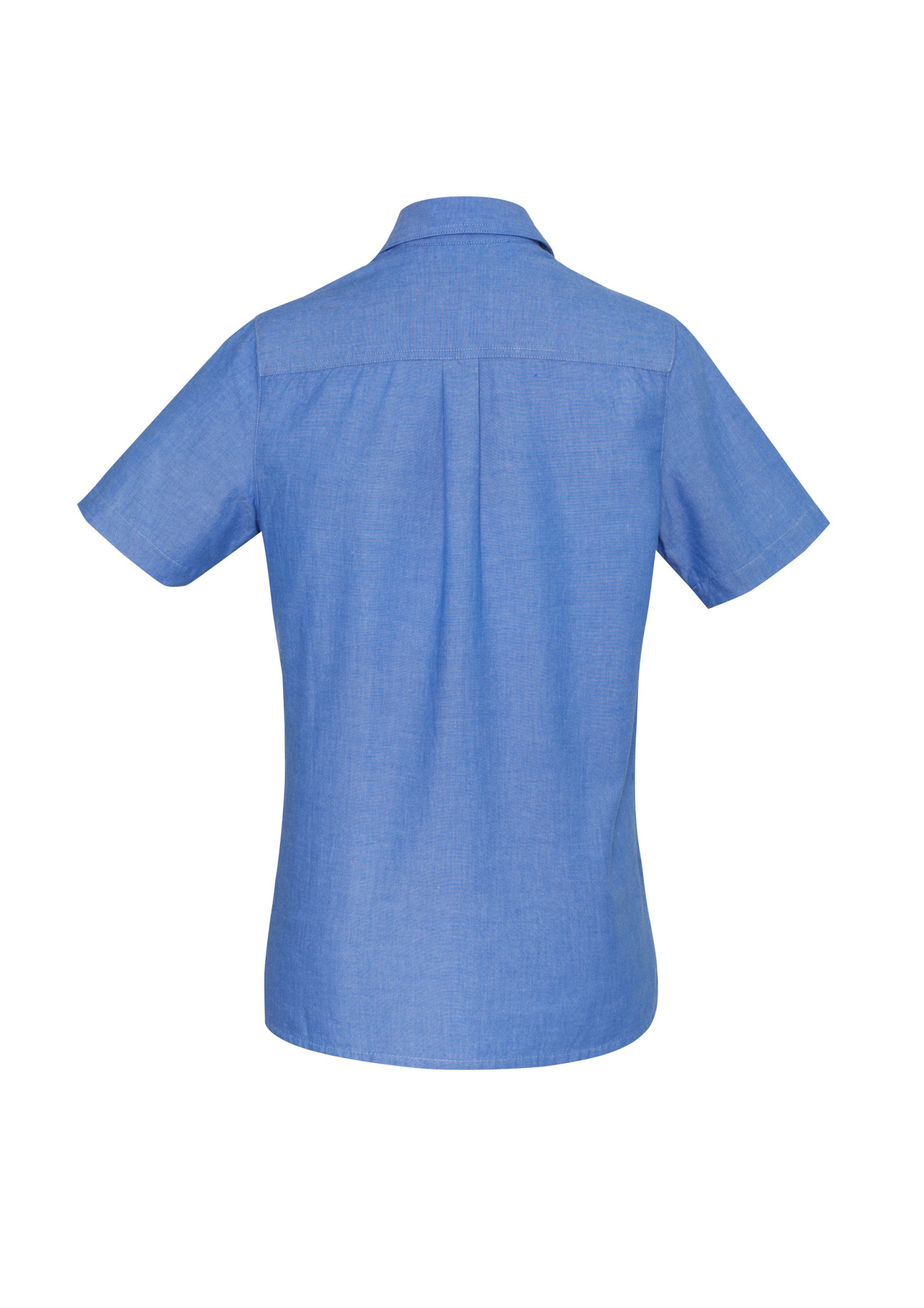 Womens Chambray Short Sleeve Shirt - Image 4