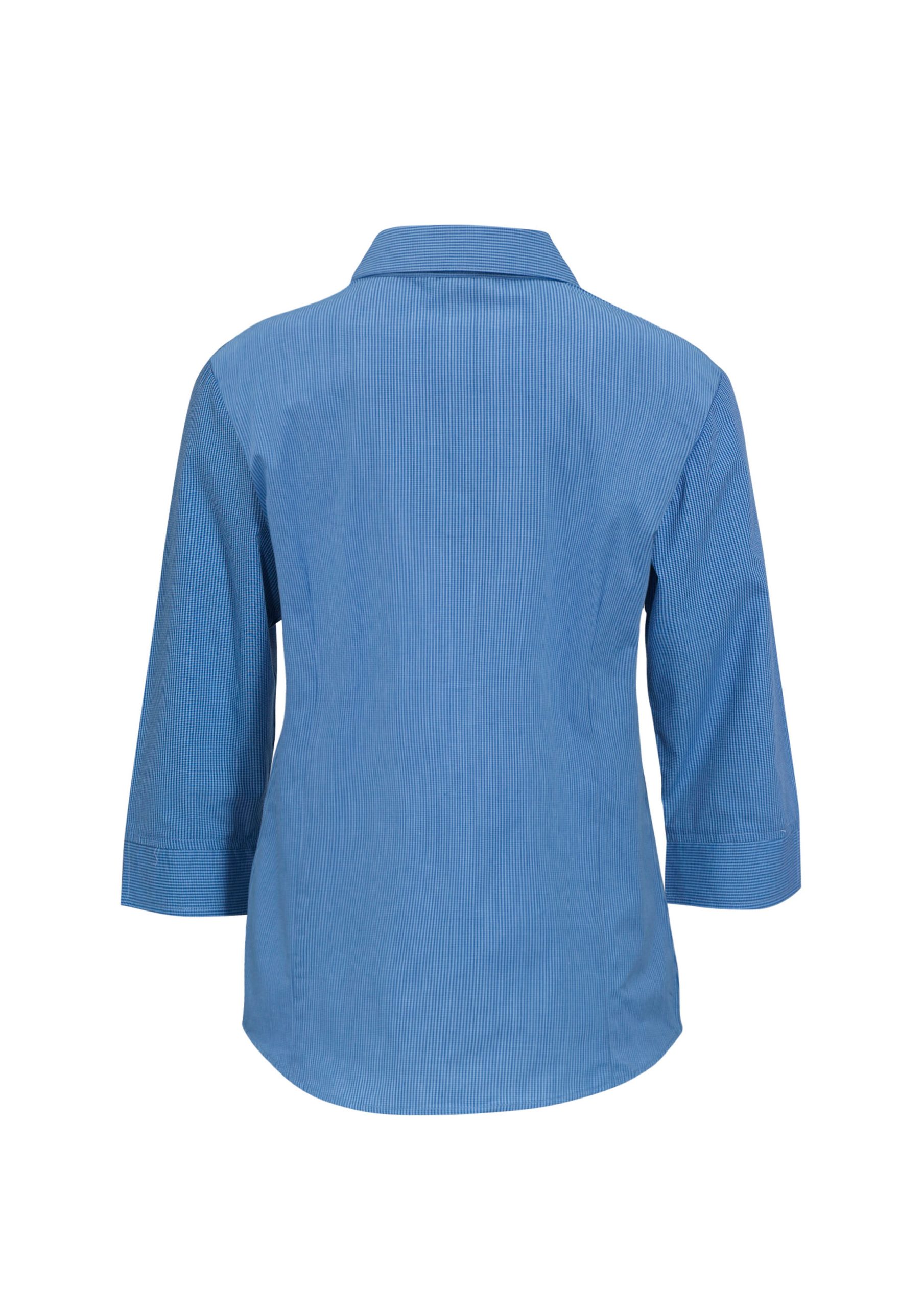 Womens Micro Check 3/4 Sleeve Shirt - Image 10