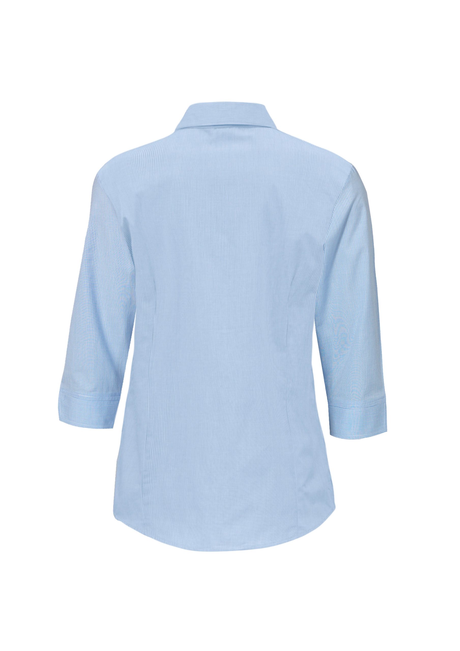 Womens Micro Check 3/4 Sleeve Shirt - Image 7