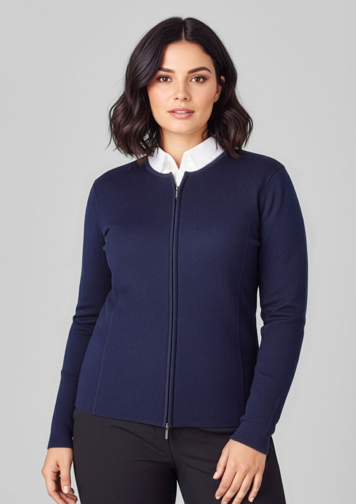 Womens 2-Way Zip Cardigan - Image 2