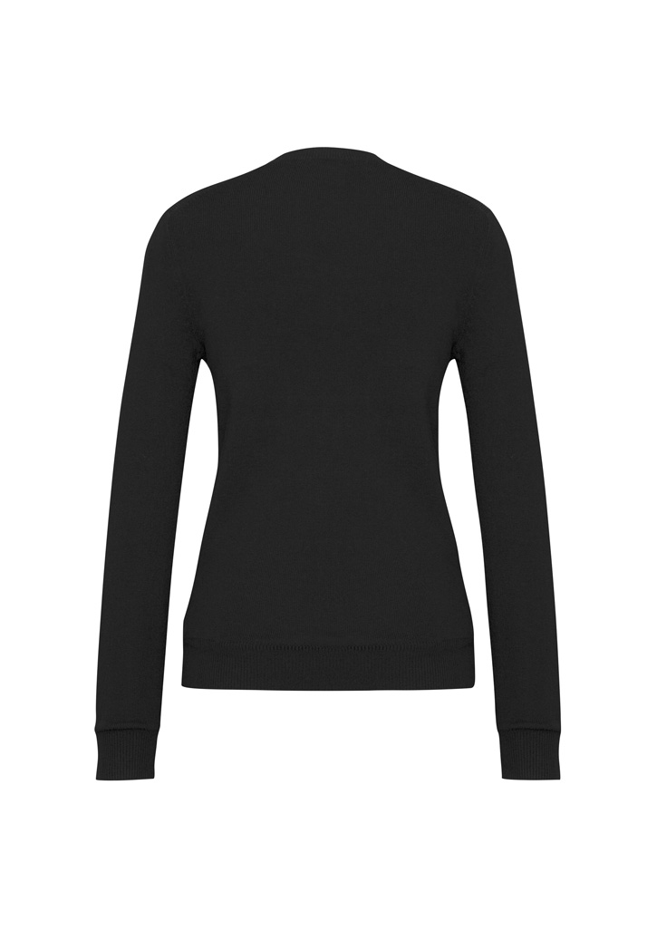 Womens V-Neck Knit Pullover - Image 9