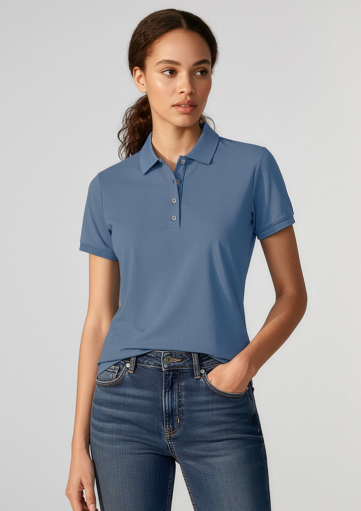 Womens City Short Sleeve Polo - Image 15