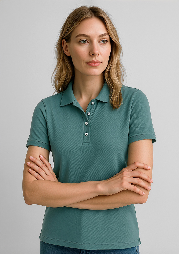 Womens City Short Sleeve Polo - Image 10